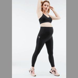 No tags Fabletics PureLuxe HighWaisted Maternity 7/8 Black Leggings - Size XS